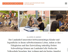 Tablet Screenshot of landenhof.ch